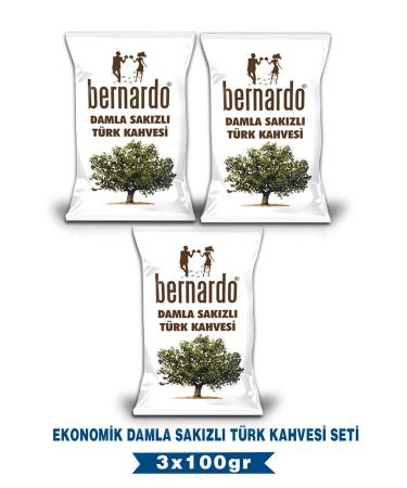 Bernardo 3-Piece Mastic Turkish Coffee Economic Set 100grx3
