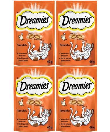 Dreamies Cat Reward Food Chicken 60 gr 4 Pieces