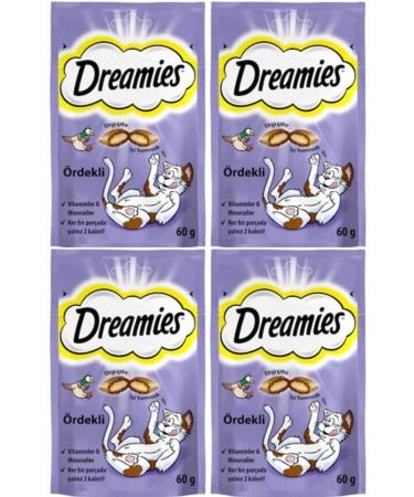 Dreamies Cat Reward Food Duck 60 gr 4 Pieces