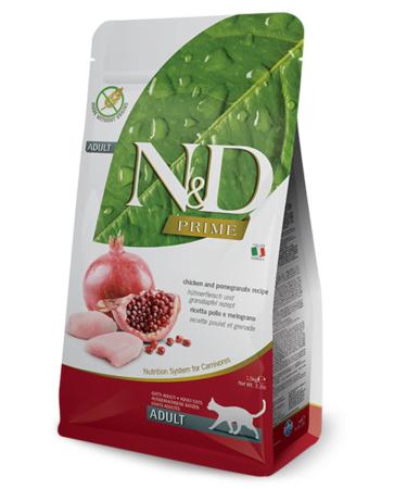 N & D Prime Grain-Free Chicken and Pomegranate Adult Cat Food 1.5 Kg