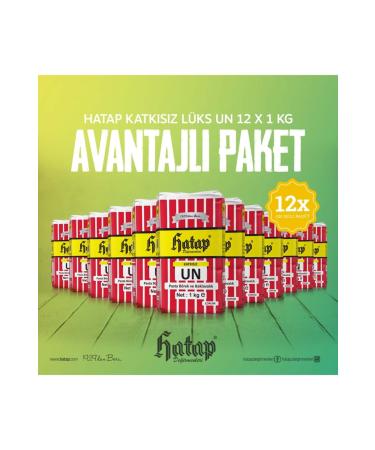 Hatap Mills Hatap Cake Pastry and Baklava Flour 12 X 1 Kg Advantageous Package