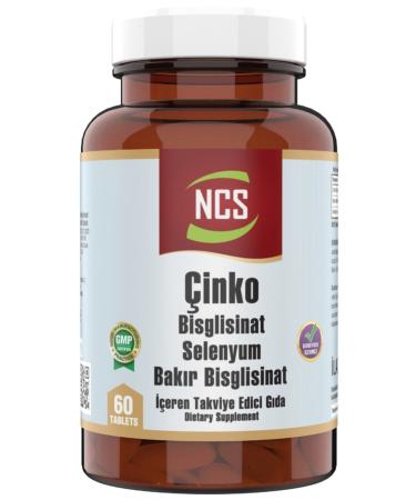 Ncs Zinc Bisglycinate & Copper Selenium Zinc 2 X 60 Tablets - Buy Online on GoSupps.com