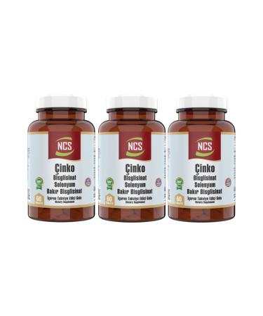 Ncs Zinc & Copper & Selenium Zinc 3 X 60 Tablets 180 Tablets