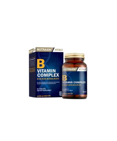 Nutraxin B Complex Vitamin 60 Tablets 1 Pack (From 1 X 60 Tablets)