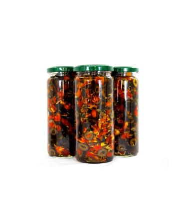 Umut Cooperative Black Olives with Tomato Sauce 450 gr