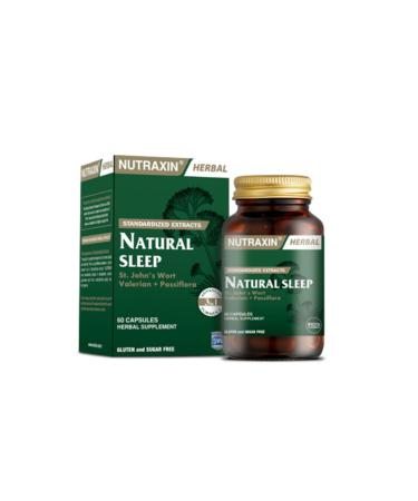 Nutraxin Naturel Sleep Glass Bottle 60 Capsules