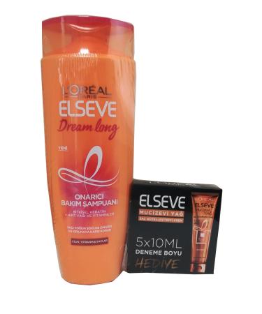 Elseve Dream Long Repair Care Shampoo + Miraculous Oil Trial Size Gift