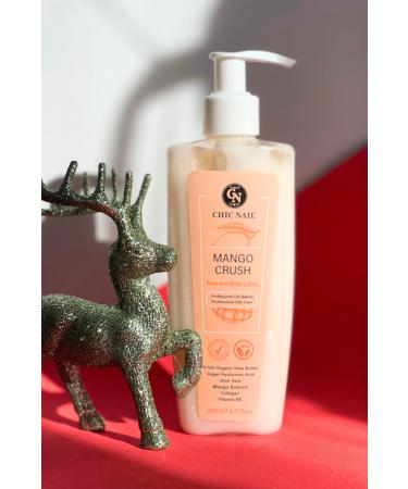 Chic Nail Vegan Face & Body Lotion Mango Crush - Collagen / Hyaluronic acid / Aloe Vera Extract / Avocado Oil - Buy Online on GoSupps.com