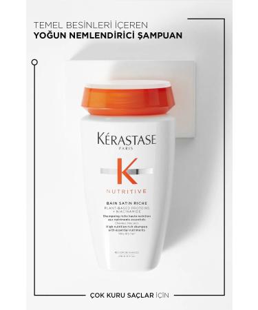 Kerastase Nutritive Nutritive Bain Satin Riche Intense Moisturizing Shampoo 250 Ml Kerastase - Buy Online on GoSupps.com