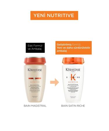 Kerastase Nutritive Nutritive Bain Satin Riche Intense Moisturizing Shampoo 250 Ml Kerastase - Buy Online on GoSupps.com