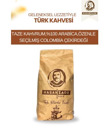 Hasanzade Medium Roast Turkish Coffee Colombia 750 GR