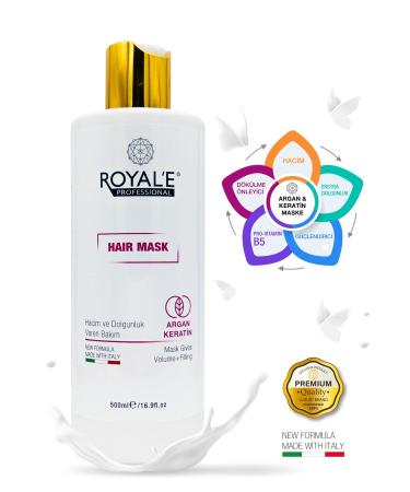 royale professional Hair Mask - Argan Keratin Hair Mask 500ml - Buy Online on GoSupps.com