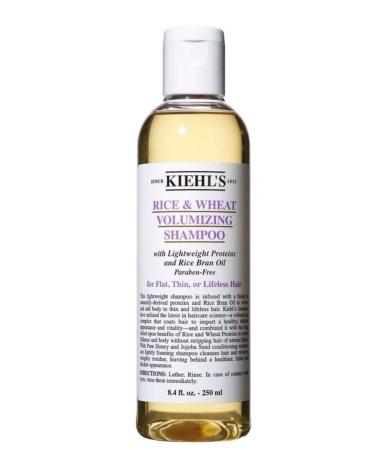Kiehl's New York Rice And Wheat Volumizing Shampoo 250 ml - For Lifeless Damaged Hair