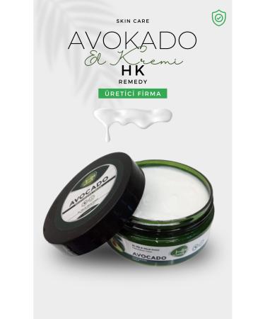 HK Remedy Avocado Hand Face Cream 200ml Jar