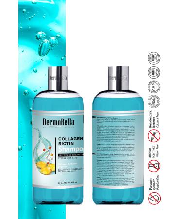 DERMOBELLA Collagen & Biotin Shampoo 500 ml - Buy Online on GoSupps.com
