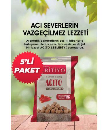 INSTANTLY FINISHED Acito Chickpea 0 Natural Dry Roasted Chickpea 75 Grams X 5 (Does not contain Flavor Colorant Preservative)