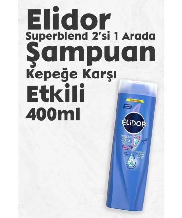 Elidor Superblend Shampoo and Conditioner Anti-Dandruff Effective 2 in 1 400 ml 2 PIECES - Buy Online on GoSupps.com
