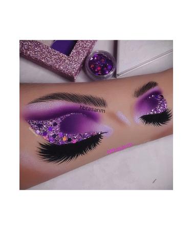 hbtasarim Gel glitter eyeshadow purple