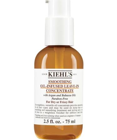 Kiehl's New York Smoothing Oil-Infused Leave-In Concentrate 75 ml - Argan Oil Hair Care Serum 75 ml