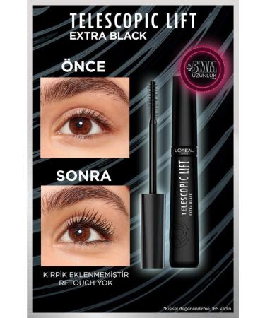 L'Oreal Paris Telescopic Lift Extra Black Mascara Long and Volume - Buy Online on GoSupps.com