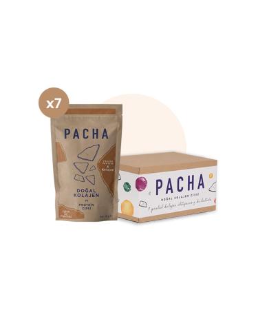 PACHA Natural Collagen and Protein Chips | Tahini Molasses | 7 Pack