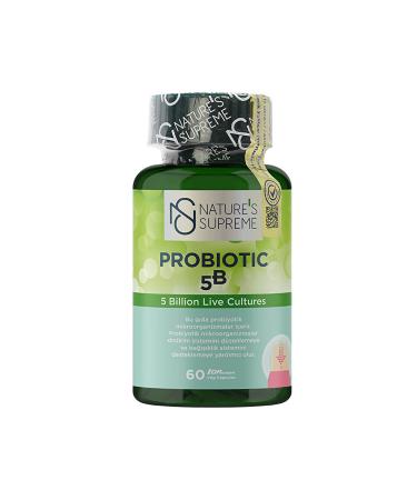 Natures Supreme Probiotic 5b 60 Capsules - Unflavored