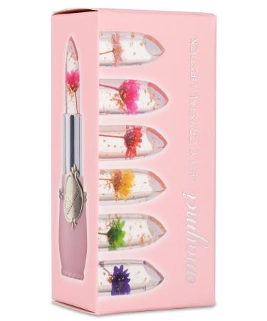 Lesvip's 6 Pieces Floral Lipstick Lip Moisturizing Effective Lip Balm Long Lasting Lip Gloss Lipstick - Buy Online on GoSupps.com