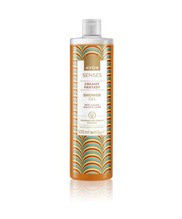 Avon Senses Creamy Fantasy Caramel Almond and Vanilla Shower Gel 500 Ml. - Buy Online on GoSupps.com