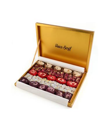 Haci Serif Sultan Turkish Delight - Double Roasted Turkish Delight 1000g Gold Box
