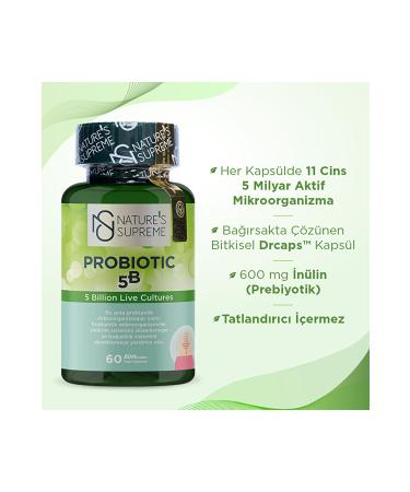 Natures Supreme Probiotic 5b 60 Capsules - Unflavored - Buy Online on GoSupps.com