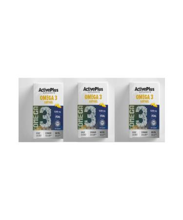 ActiveBee Supplements ActivePlus Omega-3 Softgel 30 Capsules 3-pack