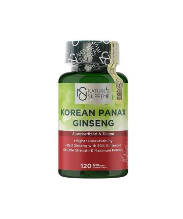 Natures Supreme Korean Panax Ginseng 120 Capsules