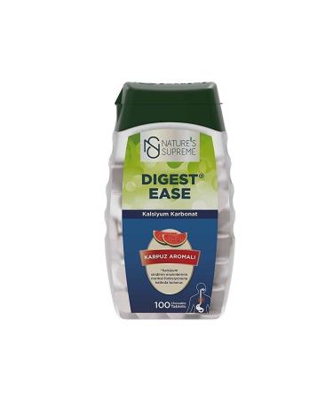 Natures Supreme Digest Ease 100 Chewable Tablets - WATERMELON