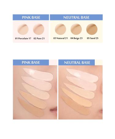 Romand Vegan Moisturizing Thin Structure Bare Water Cushion 02 Pure 21 SPF38 PA++++ - Buy Online on GoSupps.com