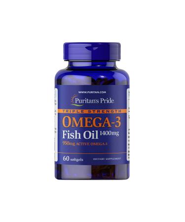 Puritan's Pride Omega 3 1400 Mg 60 Capsules