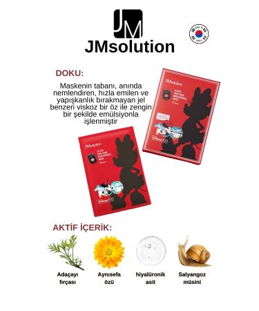 JMsolution Active Pink Snail Brightening Mask-Snail Mucin Revitalizing Face Mask. 1 Piece - Buy Online on GoSupps.com