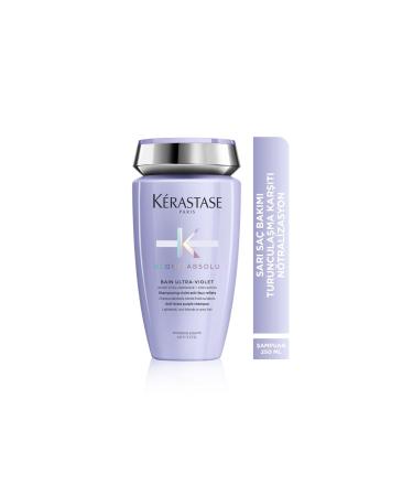 Kerastase Blond Absolu Bain Ultra-violet Ideal Shampoo for Cool Blonde and Grey Hair250ml-6512301- - Buy Online on GoSupps.com