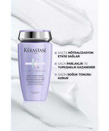 Kerastase Blond Absolu Bain Ultra-violet Ideal Shampoo for Cool Blonde and Grey Hair250ml-6512301-