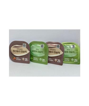 korella Volcanic capsule Clay Gel Mask + Aloe vera Gel Capsule Mask (2 Pieces + 2 Pieces)