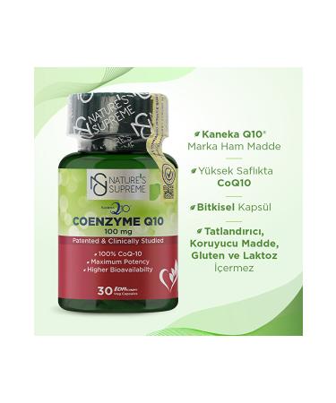 Natures Supreme Coenzyme Q10 100 Mg 30 Capsules 8681763380725 - Buy Online on GoSupps.com