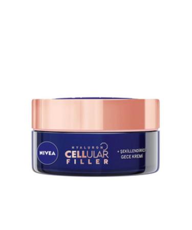NIVEA (SMALL COTTON GIFT) Nivea Hyaluron Cellular Filler Shaping Night Cream 50 Ml (1 PIECE)