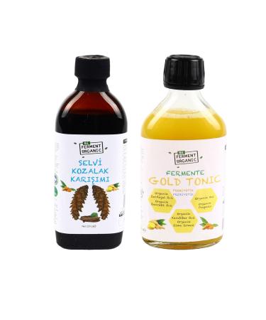 BEORGANIC Organic Pine Cone Mixture and Fermented Gold Tonic 220 gr