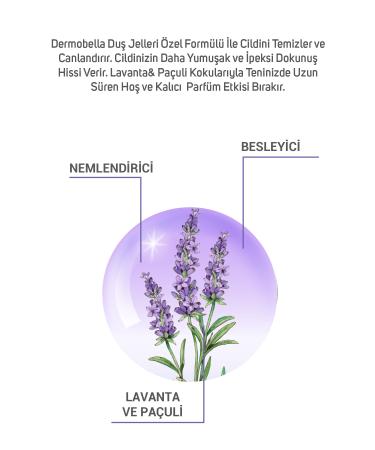 DERMOBELLA Lavender and Patchouli Essence Shower Gel 500 ml - Buy Online on GoSupps.com