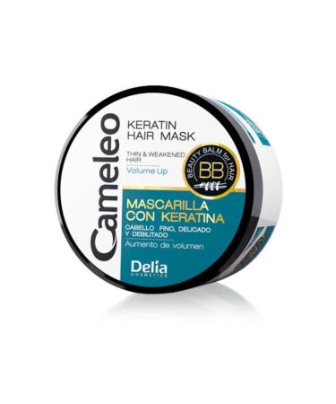 Delia Cameleo Bb Keratin Mask 200ml Thin Weak Hair (Hand Cleaning Gel is a Gift)