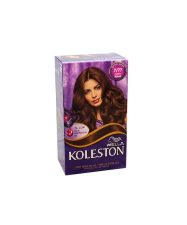 Wella Koleston Kit Hair Dye 7/77 Shimmering Brown