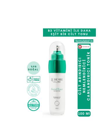 Le D sire Cosmetics Skin Revitalizer and Pore Tightener Cleansing Toner for All Skin Types 100 Ml