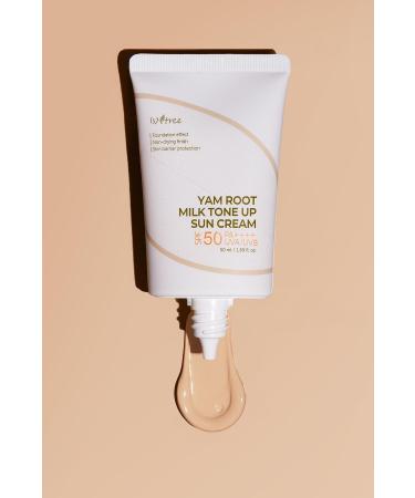 Isntree Yam Root Milk Tone Up Sun Cream 50 Ml (Tone Equalizing Vegan Sun Cream Spf50+/pa++++) - Buy Online on GoSupps.com