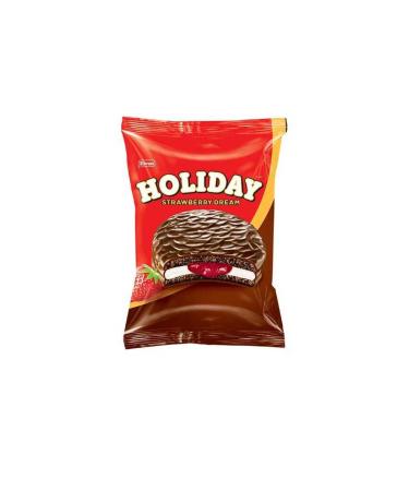 Elvan Holiday Strawberry Sandwich Biscuits 30 Gr. 24 pcs (1 Pack) - Buy Online on GoSupps.com