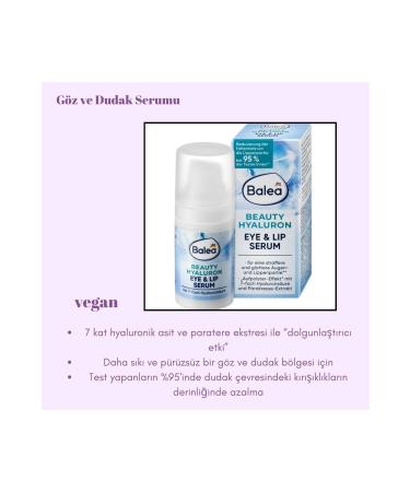 BALEA EYE AND LIP CONTOUR CARE SERUM GERMAN QUALITY