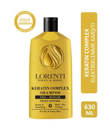 LORENT Keratin Complex Shampoo Anti-frizz 630 ml